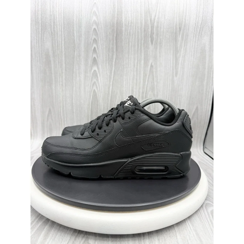 Nike GS Air Max 90 Ltr Youth Size 7Y Womens 8.5 Black Sneakers Shoes CD6864-001